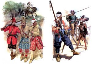 Турецкие и османские солдаты